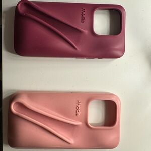 RHODE Phone Cases - Maroon and Peach